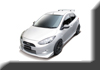 �饻KNIGHTSPORTS (�M�h��) MAZDA(�U�Ʊo,���۹F,���w���۹F) Mazda2 (��2,���۹F2,�l��,DEMIO,iSTOP,SkyActiv,�й��Ť�,DE,DE5FS,DE3FS,DEJFS,DE3AS) ��˳��� Front Bumper & Gril �Y����(�e�]��)+�����n(����) KZG-71101