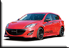 �饻KNIGHTSPORTS (�M�h��) MAZDA(�U�Ʊo,���۹F,���w���۹F) Mazda3(��3,���۹F3,�P�u,M3,AXELA,SkyActiv,�й��Ť�,BL,BLFFW,BLEFW,BL5FW,BLEAW,BLFFP,BLEFP,BL5FP,BLEAP,BL3FW) �T���ʤO�ɯŧ�˹s�� Front Bumper & Gril �Y����(�e�]��)+�����n(����) KZG-71301