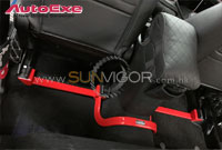�饻AutoExe MAZDA(�U�Ʊo,���۹F) Mazda CX-3 (CX3, DK,DK8FW, DK8AW, DK5FW, DK5AW, DKEFW, DKEAW, DKLFW, DKLAW,SkyActiv,�й��Ť�) �T���ʤO�ɯŧ�˹s��w�˹�� Interior Floor Cross Bar ���[���کԱ� MDJ4D00
