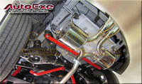 �饻AUTOEXE MAZDA(�U�Ʊo,���۹F,���w���۹F) Mazda CX-5(CX5,KF,SkyActiv,�й��Ť�,SkyActiv-Diesel,KF2P, KF5P, KFEP) �T���ʤO�ɯŧ�˹s��w�˹�� Stainless Steel Dual Tip Exhaust Muffler ����(��)�����X�����(�Ʈ��) MKE8Y60