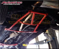 �饻AUTOEXE MAZDA(�U�Ʊo,���۹F) Mazda MX-5 (Roadster,Miata,Euno,NA,NA8C,NA6CE,NB,NB8C,NB6C) �T���ʤO�ɯŧ�˹s��w�˹�� Lower Under Member Brace Set ���[�M�� MNA471