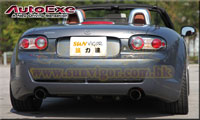 �饻AUTOEXE MAZDA(�U�Ʊo,���۹F,�@�T���۹F) Mazda MX-5 (Roadster,Miata,Euno,NC,NCEC)�T���ʤO�ɯŧ�˹s��w�˹��  Premium Stainless Steel Exhaust Muffler (Oval Tip) ����(��)�������(�Ʈ��) MGJ8Y00
