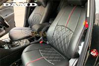 �饻Damd MAZDA(�U�Ʊo,���۹F,���w���۹F) Mazda CX-3 (CX3, DK,DK8FW, DK8AW, DK5FW, DK5AW, DKEFW, DKEAW, DKLFW, DKLAW,SkyActiv,�й��Ť�)  �T���ʤO�ɯŧ�˹s��w�˹�� DAMD STYLING EFFECT Classic Quilted Seat Covers �g���_�u�y�ȥ֮M