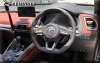 �饻AutoExe MAZDA(�U�Ʊo,���۹F) �U�Ʊo CX-9(CX9,TC,SkyActiv,�й��Ť�) �T���ʤO�ɯŧ�˹s��w�˹�� Kenstyle Dshape leather steering wheel �B�ʫ��u���y�L(��V�L)