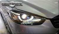 �饻KNIGHTSPORTS (�M�h��)MAZDA(�U�Ʊo,���۹F,���w���۹F) Mazda CX-5(CX5,KF,SkyActiv,�й��Ť�,SkyActiv-Diesel,KF2P, KF5P, KFEP) �T���ʤO�ɯŧ�˹s��w�˹�� Front Bumper Grill Headlight Flller Trim Panel Set �����O�n(�Ѩϲ��n) KZD-75141